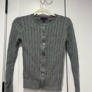 Tommy Hilfiger Gray Cable Knit Sweater